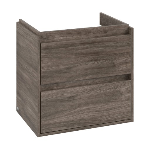 Dulap baza suspendat Villeroy & Boch Skyla cu 2 sertare  622x596mm  Stone Oak