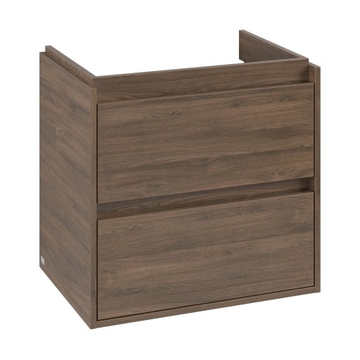 Dulap baza suspendat Villeroy & Boch Skyla cu 2 sertare  622x596mm  Arizona Oak