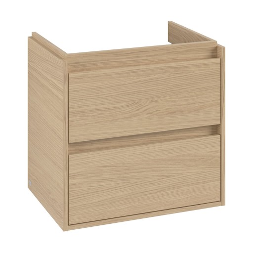 Dulap baza suspendat Villeroy & Boch Skyla cu 2 sertare  622x596mm  Nordik Oak