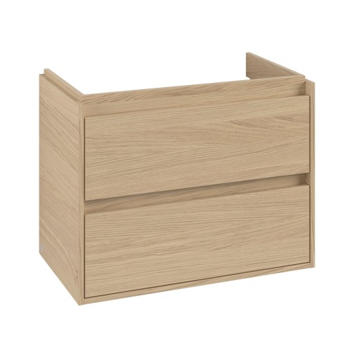 Dulap baza suspendat Villeroy & Boch Skyla cu 2 sertare  772x596mm  Nordik Oak