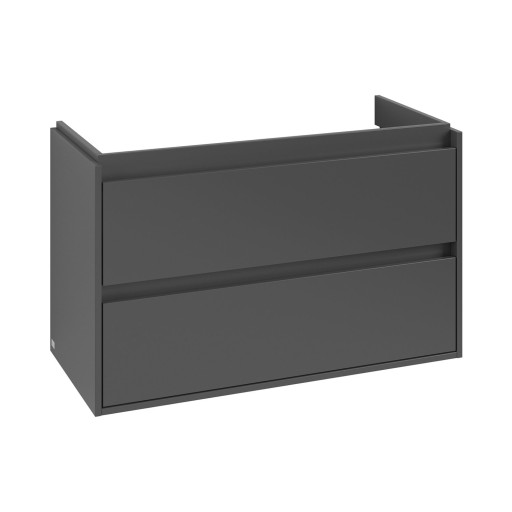 Dulap baza suspendat Villeroy & Boch Skyla cu 2 sertare  972x596mm  Graphite