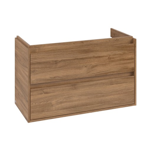 Dulap baza suspendat Villeroy & Boch Skyla cu 2 sertare  972x596mm  Oak Kansas