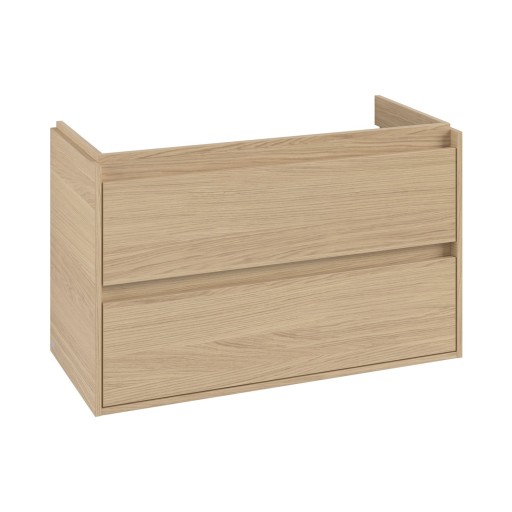 Dulap baza suspendat Villeroy & Boch Skyla cu 2 sertare  972x596mm  Nordik Oak