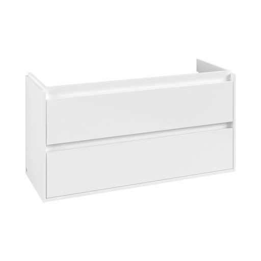 Dulap baza suspendat Villeroy & Boch Skyla cu 2 sertare  1172x596mm  Brilliant White