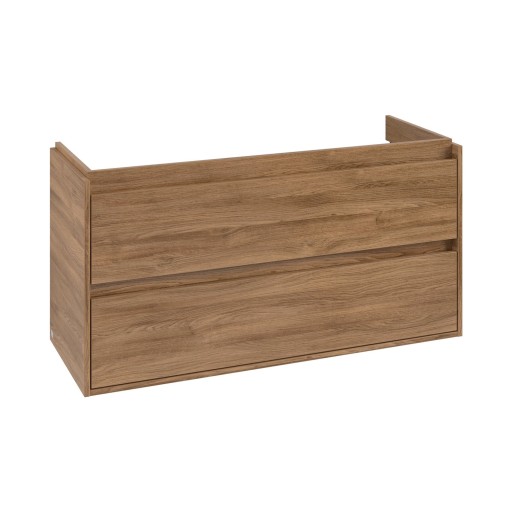 Dulap baza suspendat Villeroy & Boch Skyla cu 2 sertare  1172x596mm  Oak Kansas