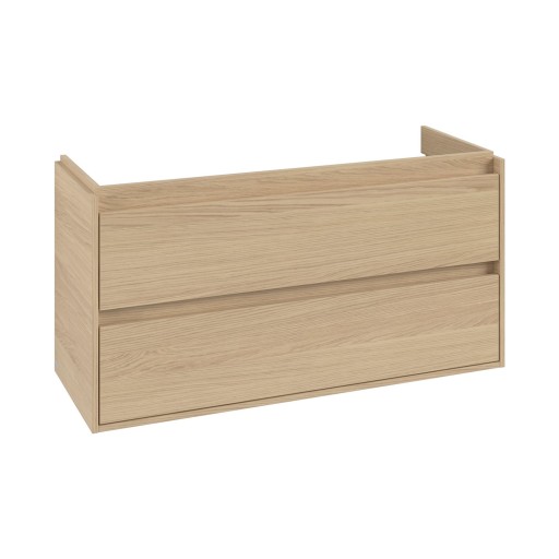 Dulap baza suspendat Villeroy & Boch Skyla cu 2 sertare  1172x596mm  Nordik Oak