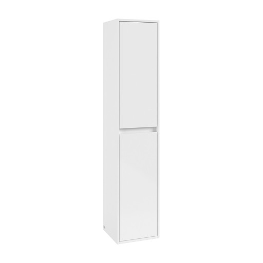 Dulap inalt suspendat Villeroy & Boch Skyla cu 2 usi  170x35mm  orientare stanga  Brilliant White