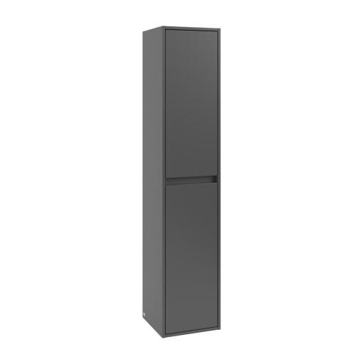 Dulap inalt suspendat Villeroy & Boch Skyla cu 2 usi  170x35mm  orientare stanga  Graphite