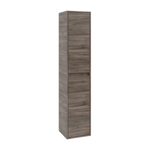 Dulap inalt suspendat Villeroy & Boch Skyla cu 2 usi  170x35mm  orientare stanga  Stone Oak