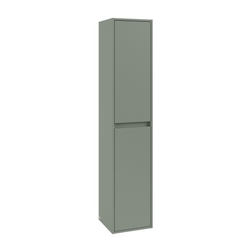 Dulap inalt suspendat Villeroy & Boch Skyla cu 2 usi  170x35mm  orientare dreapta  Soft Green