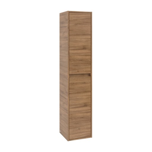 Dulap inalt suspendat Villeroy & Boch Skyla cu 2 usi  170x35mm  orientare dreapta  Oak Kansas