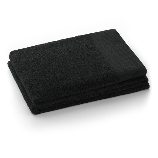 Prosop negru din bumbac din frotir 70x140 cm Amari – Restilo