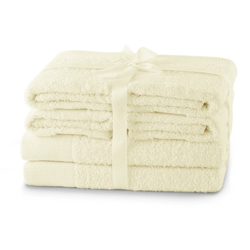 Prosoape de baie crem 6 buc. din bumbac din frotir Amari – Restilo