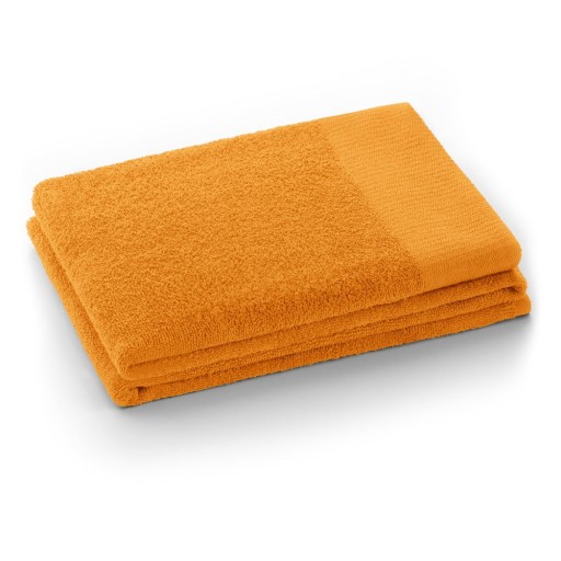 Prosop portocaliu din bumbac din frotir 70x140 cm Amari – Restilo
