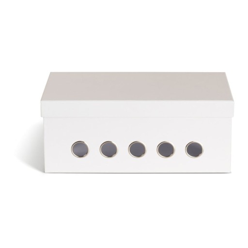 Organizator alb pentru cabluri din carton Cordy Paper Laminate – Bigso