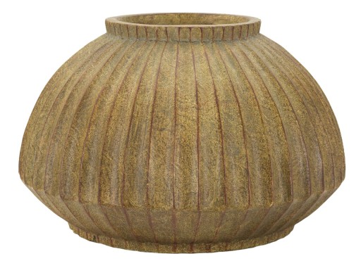 Vaza decorativa Breeze, Mauro Ferretti, 40x26.5 cm, oxid de magneziu, verde inchis