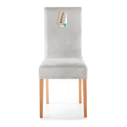 Husă gri deschis elastică pentru scaun 48 cm Sento – Restilo