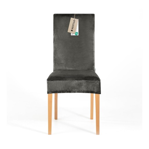 Husă gri elastică pentru scaun 48 cm Sento – Restilo