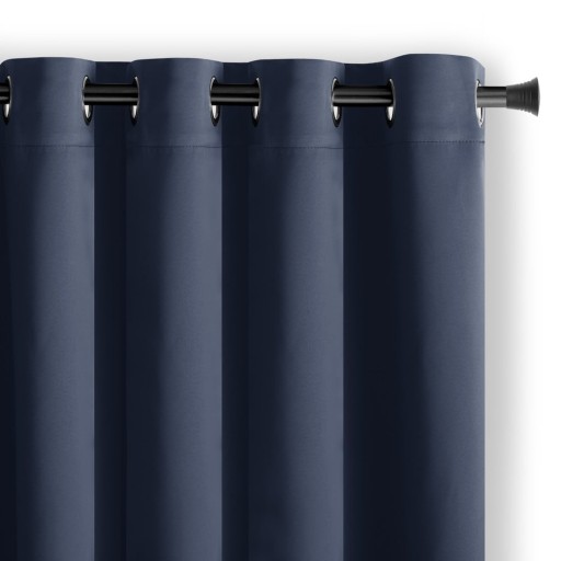 Draperie albastru-închis blackout 140x175 cm – Restilo