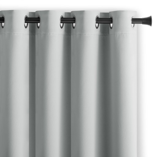 Draperie gri deschis blackout 140x270 cm Eyelets – Restilo