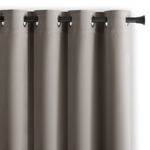 Draperie grej blackout 140x175 cm Eyelets – Restilo