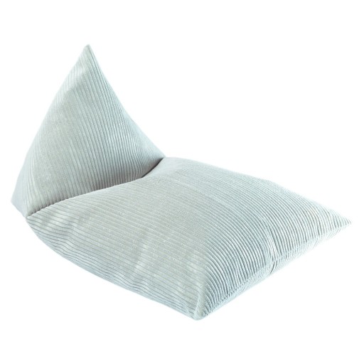 Fotoliu puf pentru copii verde mentă cu tapițerie din catifea reiată Big Lounger – Wigiwama