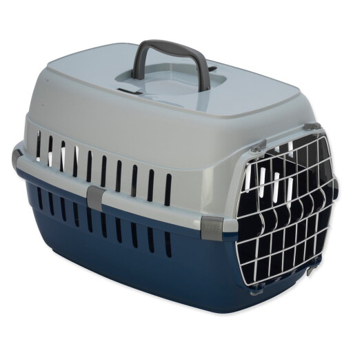 Cușcă / geantă pentru transport animale de companie albastră-gri 32x48,5 cm Dog Fantasy Carrier – Plaček Pet Products