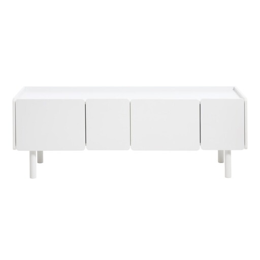 Comodă TV albă 160x55x45 cm Bera – Unique Furniture
