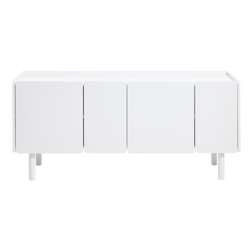 Comodă albă 160x70x45 cm Bera – Unique Furniture