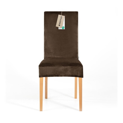 Husă maro elastică pentru scaun 48 cm Sento – Restilo