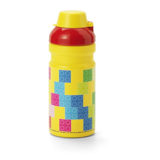 Sticlă pentru copii galbenă 390 ml Brick – LEGO®
