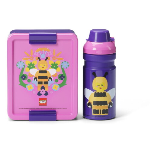 Cutie de gustări pentru copii cu sticlă Bee – LEGO®