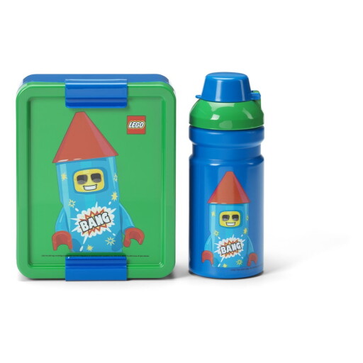 Cutie de gustări pentru copii cu sticlă Rocket – LEGO®