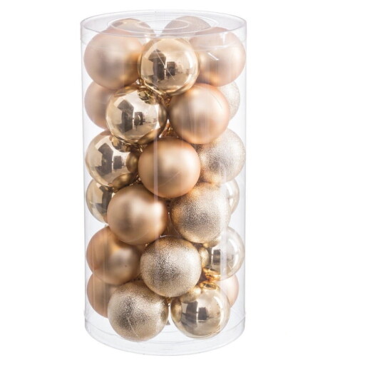 Globuri de Crăciun 30 buc. ø 6 cm – Casa Selección