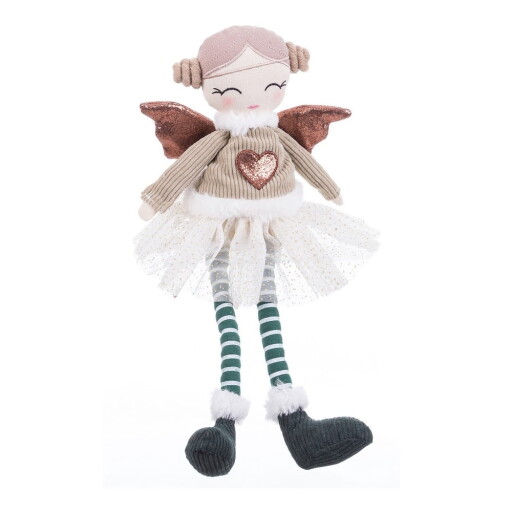 Figurină de Crăciun din material textil (înălțime 42 cm) Angel Girl – Casa Selección