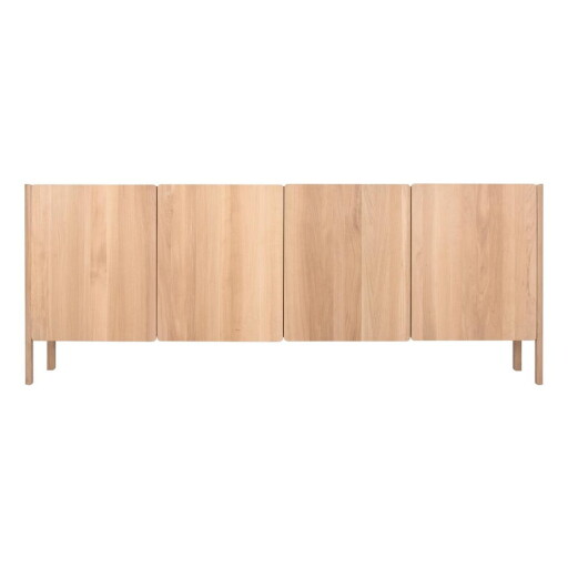 Comodă în culoare naturală din lemn de stejar 220x85x42 cm Dvor – Gazzda