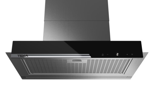 Hota incorporabila Teka GFI 67350 EOS IX 60 cm  3 trepte + Turbo  746m3/h max  Inox + cristal negru