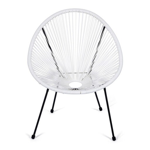 Fotoliu de grădină alb din metal/din plastic Avocado Comfort – Bonami Selection