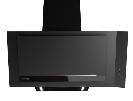 Hota Teka Infinity G1 DVI 98-G1 EOS BM  design vertical  90cm  Fresh AIR  786 m3/h free outlet  sticla neagra