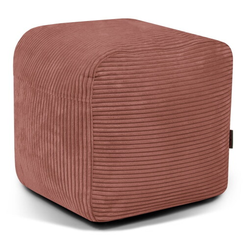 Fotoliu bean bag cărămiziu cu tapițerie din catifea reiată Plus 50 Lounge – SLOWDOWN