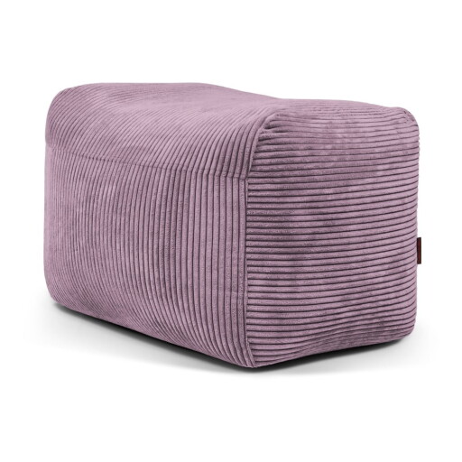 Fotoliu bean bag mov cu tapițerie din catifea reiată Plus 70 Lounge – SLOWDOWN
