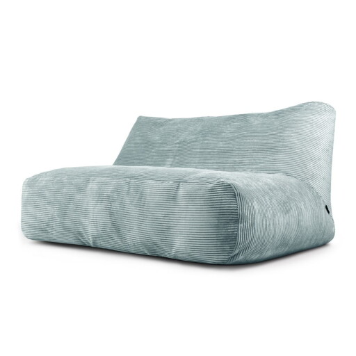 Fotoliu bean bag verde mentă cu tapițerie din catifea reiată Sofa Tube 160 – SLOWDOWN