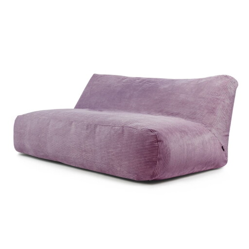 Fotoliu bean bag mov cu tapițerie din catifea reiată Sofa Tube 190 – SLOWDOWN