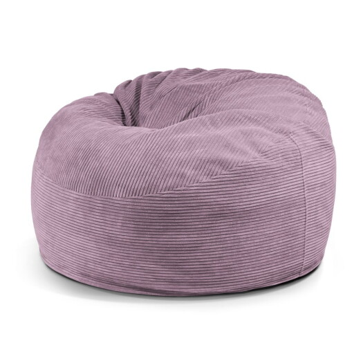 Fotoliu bean bag mov cu tapițerie din catifea reiată Om 110 – SLOWDOWN
