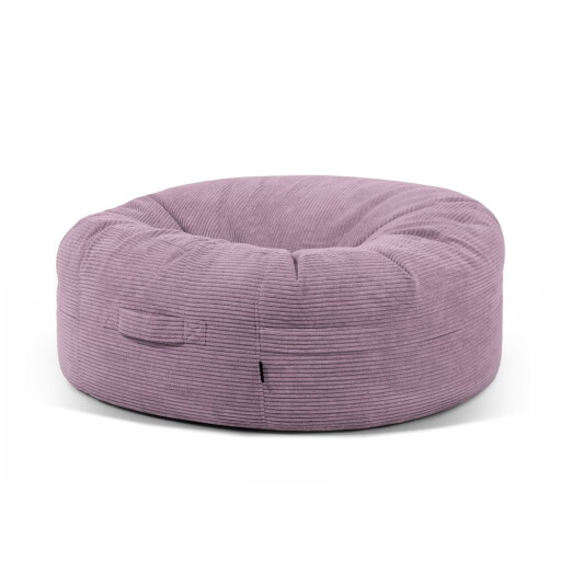 Fotoliu bean bag mov cu tapițerie din catifea reiată Roll 135 – SLOWDOWN