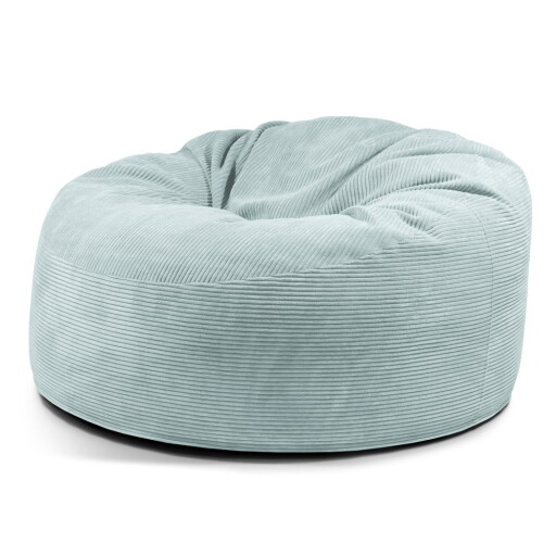 Fotoliu bean bag verde mentă cu tapițerie din catifea reiată Om 135 – SLOWDOWN
