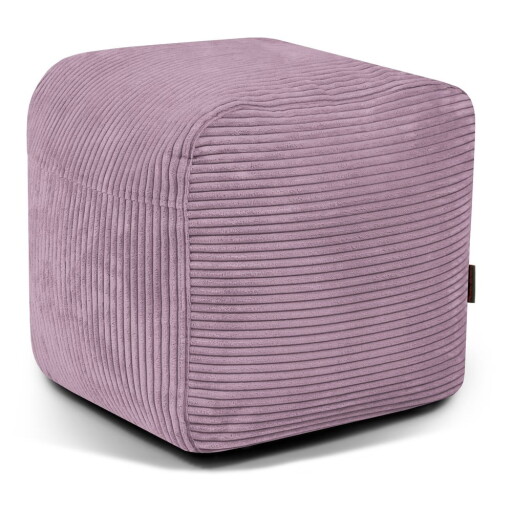 Fotoliu bean bag mov cu tapițerie din catifea reiată Plus 50 Lounge – SLOWDOWN