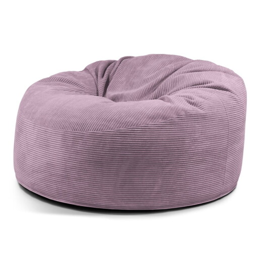 Fotoliu bean bag mov cu tapițerie din catifea reiată Om 135 – SLOWDOWN