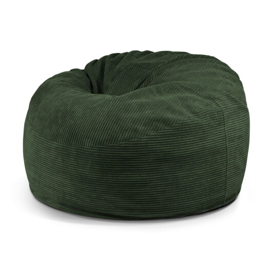 Fotoliu bean bag verde cu tapițerie din catifea reiată Om 110 – SLOWDOWN