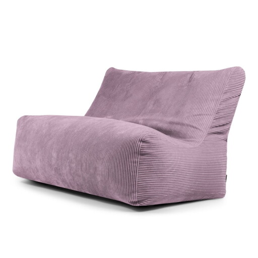 Fotoliu bean bag mov cu tapițerie din catifea reiată Sofa Seat Lounge – SLOWDOWN